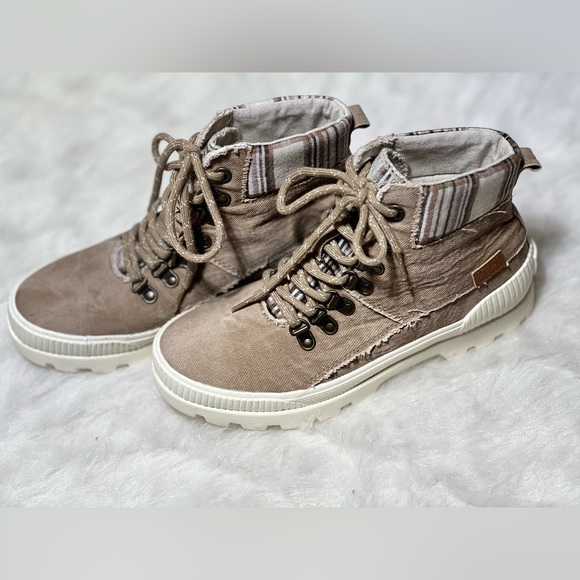 Blowfish Shoes - Blowfish Malibu Brown Knit High Tops 8.5